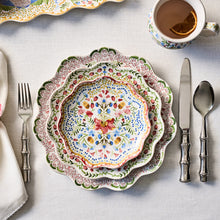 Load image into Gallery viewer, Juliska Sofia Side/Cocktail Plates set on other Sofia plates in a placesetting