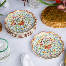 Load image into Gallery viewer, stack of Juliska Sofia Side/Cocktail Plate Set/4 - Multi