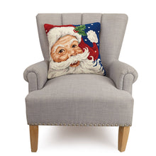 Load image into Gallery viewer, Santa Hook Pillow on a chair