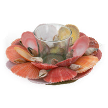 Load image into Gallery viewer, Scallop Shell Glass Tealight Holder