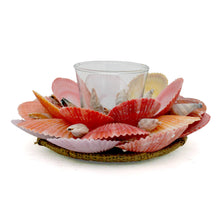 Load image into Gallery viewer, Scallop Shell Glass Tealight Holder