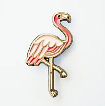 Load image into Gallery viewer, Pink Flamingo Enamel Pin