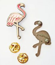 Load image into Gallery viewer, Pink Flamingo Enamel Pin