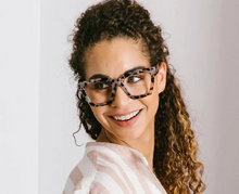 Load image into Gallery viewer, Peepers Sterling Reading Glasses - Gray Tortoise/Blue