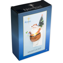 Load image into Gallery viewer, Red Santa Claus and Tree Nightlight - 6.5"