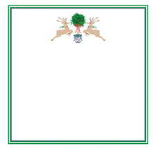 Load image into Gallery viewer, Reindeer Topiary Slab Notepad - FINAL SALE