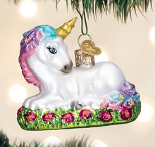 Load image into Gallery viewer, Old World Christmas Baby Unicorn Ornament