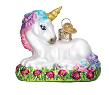 Load image into Gallery viewer, Old World Christmas Baby Unicorn Ornament