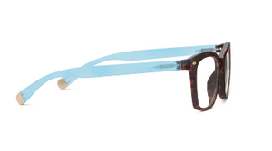 Sinclair Reading Glasses - Leopard Tortoise/Blue