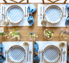 Load image into Gallery viewer, Plate & Pattern Seascape Blue Flat Plate Liners