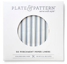 Load image into Gallery viewer, Plate & Pattern Seascape Blue Flat Plate Liners