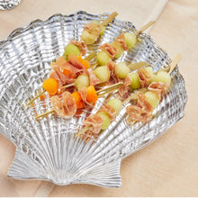 Load image into Gallery viewer, Mariposa Scallop Shell Platter with food