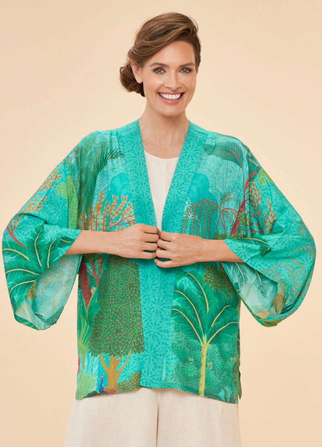 Powder Secret Paradise Kimono Jacket – AGAPANTHUS