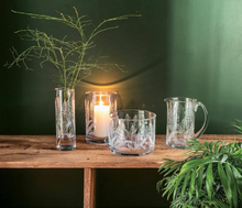 Load image into Gallery viewer, Simon Pearce Engraved Fern Hurricane - Large