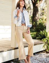 Load image into Gallery viewer, Spartina 449 Howell Wide Leg Crop Jean Khaki