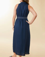 Load image into Gallery viewer, Spartina 449 Emeline Dress Hamilton Palm Embroidery - FINAL SALE