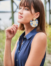 Load image into Gallery viewer, Spartina 449 Emeline Dress Hamilton Palm Embroidery - FINAL SALE