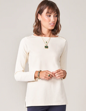 Load image into Gallery viewer, Spartina 449 Brooke Knit Top Buttercream FINAL SALE