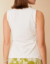 Load image into Gallery viewer, Spartina 449 Edeline Sleeveless Wrap Top Buttercream - FINAL SALE