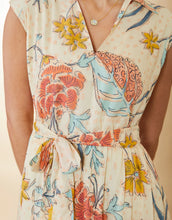 Load image into Gallery viewer, Spartina 449 Hallie Midi Dress Clara Starry Floral Cream