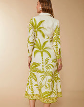 Load image into Gallery viewer, Spartina 449 Marianne Shirt Dress Southern Resort Palms Green