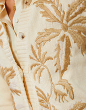 Load image into Gallery viewer, Spartina 449 Marlena Embroidered Cardigan Alabaster Palms