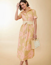 Load image into Gallery viewer, Spartina 449 Maryam Midi Dress Clara Blooms Pink - FINAL SALE