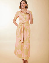 Load image into Gallery viewer, Spartina 449 Maryam Midi Dress Clara Blooms Pink - FINAL SALE