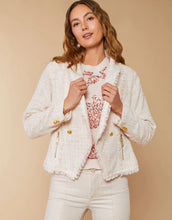 Load image into Gallery viewer, Spartina 449 Nathalie Tweed Blazer Pearl Blush - FINAL SALE