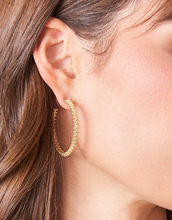 Load image into Gallery viewer, Spartina 449 Telfair Hoop Earrings 40mm Gold