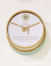 Load image into Gallery viewer, Spartina 449 Sea La Vie Necklace 18" Best Friends/Heart Key (2 piece set)