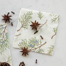 Load image into Gallery viewer, Hester & Cook Juniper Sprigs Paper Napkins