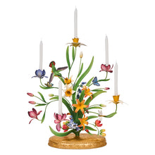 Load image into Gallery viewer, Juliska Meadow Walk 25" Bouquet Centerpiece Candelabra - Multi holding white candles
