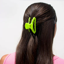 Load image into Gallery viewer, person with TELETIES Open Hair Clip Small Summer Brights in her hair