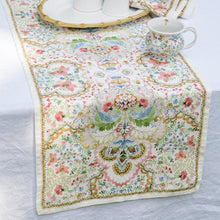 Load image into Gallery viewer, Juliska Sofia Table Runner set on a table with a white table cloth
