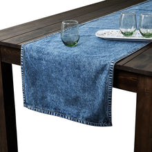 Load image into Gallery viewer, Juliska Denim 18" x 90" Table Runner - Blue on a table