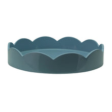 Load image into Gallery viewer, Addison Ross London Pale Denim Round Scalloped Edge Tray - Small - FINAL SALE