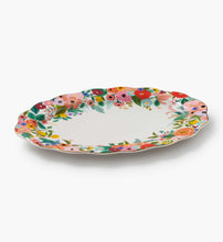 Load image into Gallery viewer, Rifle Paper Garden Party Large Porcelain Serving Platter
