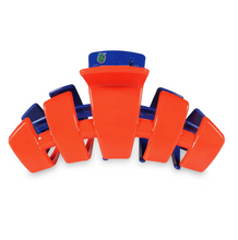 Load image into Gallery viewer, Orange and blue hair clip