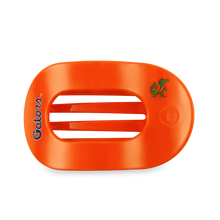 Load image into Gallery viewer, orange hair clip with gator logo and mascot