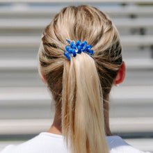 Load image into Gallery viewer, person wearing a blue hair tie