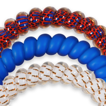 Load image into Gallery viewer, close up of Three gator themed hair ties