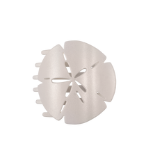Load image into Gallery viewer, Sand Dollar Flat Shape Hair Clip shaped like a sand dollar