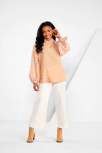 Load image into Gallery viewer, Tan Emilia Eyelet Top