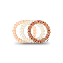 Load image into Gallery viewer, TELETIES Love of Nudes Hair Ties 3 Pack - Large