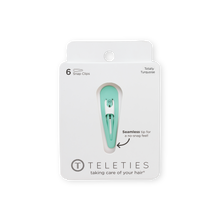 Load image into Gallery viewer, TELETIES Snap Clip Totally Turquoise - 6 Count