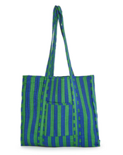 Load image into Gallery viewer, True Tones Printed Cotton Quilted Reversible Tote Bag - FINAL SALE