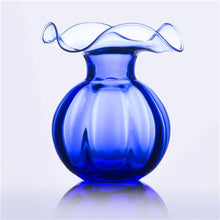 Load image into Gallery viewer, Vietri Hibiscus Glass Cobalt Bud Vase