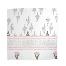 Load image into Gallery viewer, Vietri Bohemian Linens Gray/Pink Napkins - Set of 4- FINAL SALE