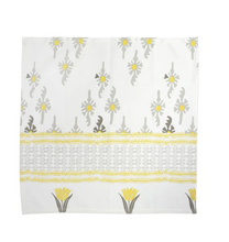 Load image into Gallery viewer, Vietri Bohemian Linens Gray/Yellow Napkins - Set of 4- FINAL SALE